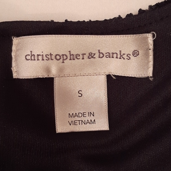 Christopher & Banks, Black Tank, Size S - Picture 4 of 8